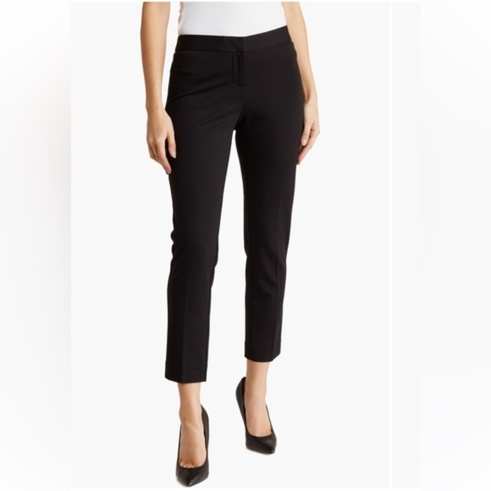 Amanda & Chelsea Black Ponte Knit Slim Ankle Pants Size 2